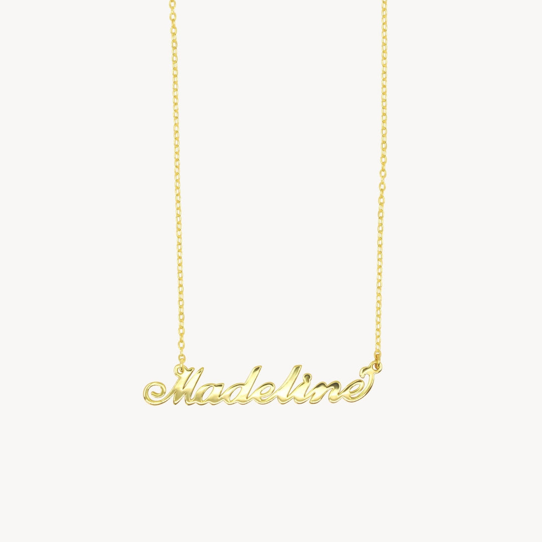 Classic Nameplate Necklace - Lucky Eleven Jewellery