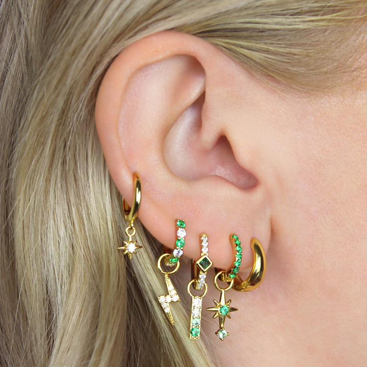 Ombre Green Earring Charm