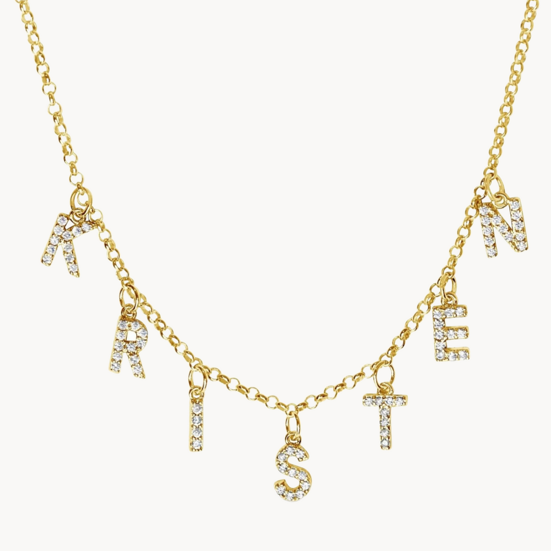 Lucky eleven name on sale necklace
