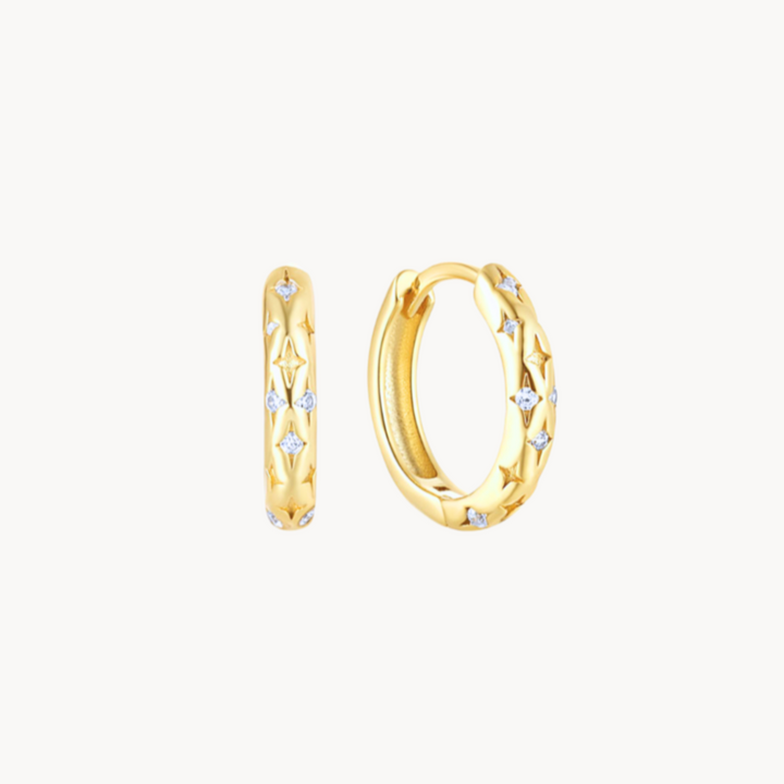 Starstruck Huggie Hoops - Lucky Eleven Jewellery