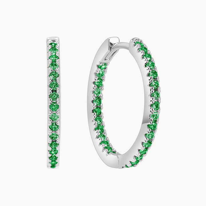 Sofia Green Hoops
