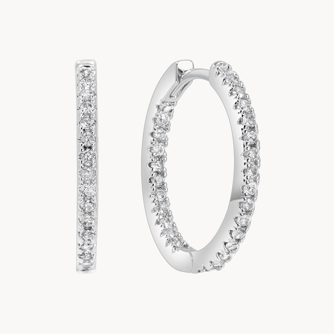 Sofia Crystal Hoops