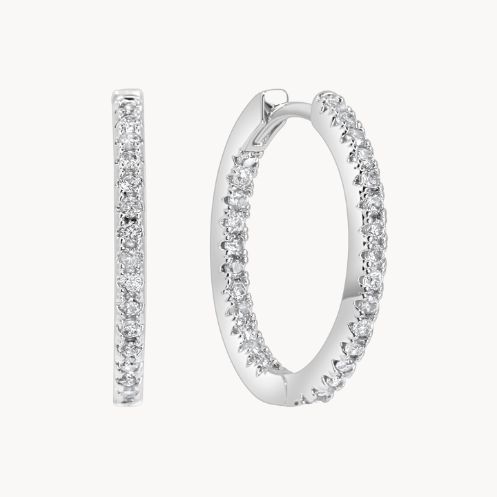 Sofia Crystal Hoops
