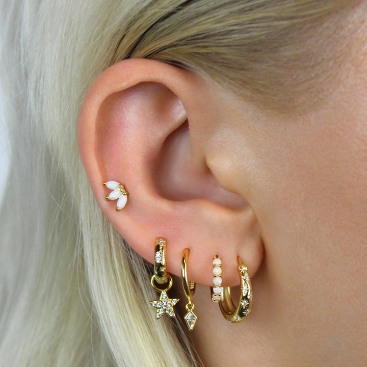 Stargazing Hoops - Lucky Eleven Jewellery