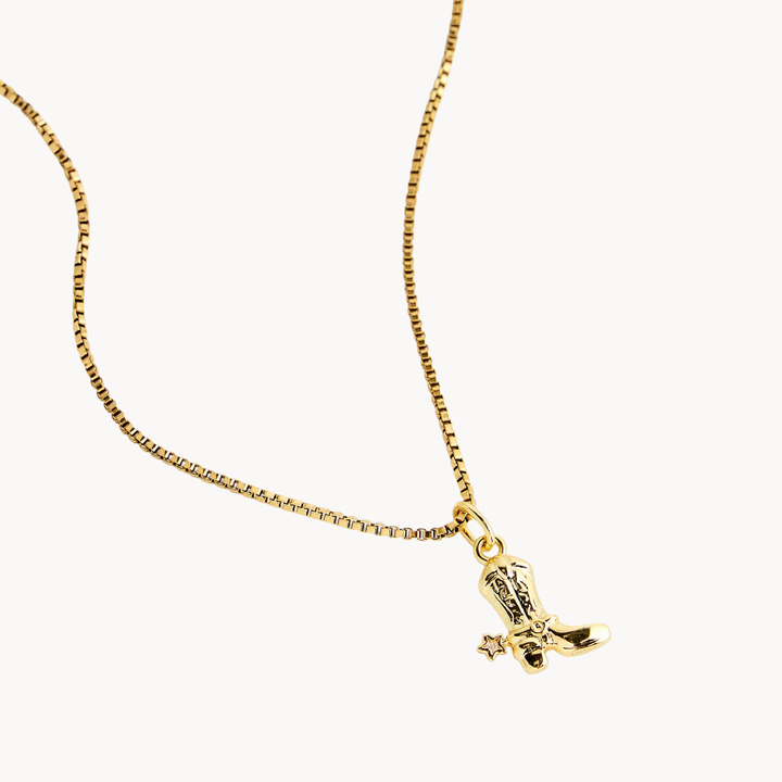 Cowboy Boot Necklace