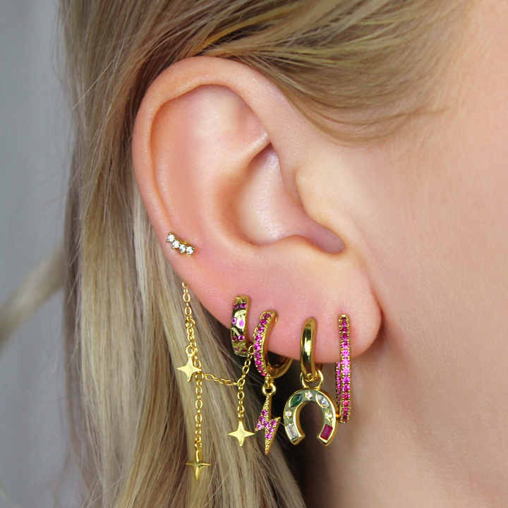 Lucky Horseshoe Earring Charm