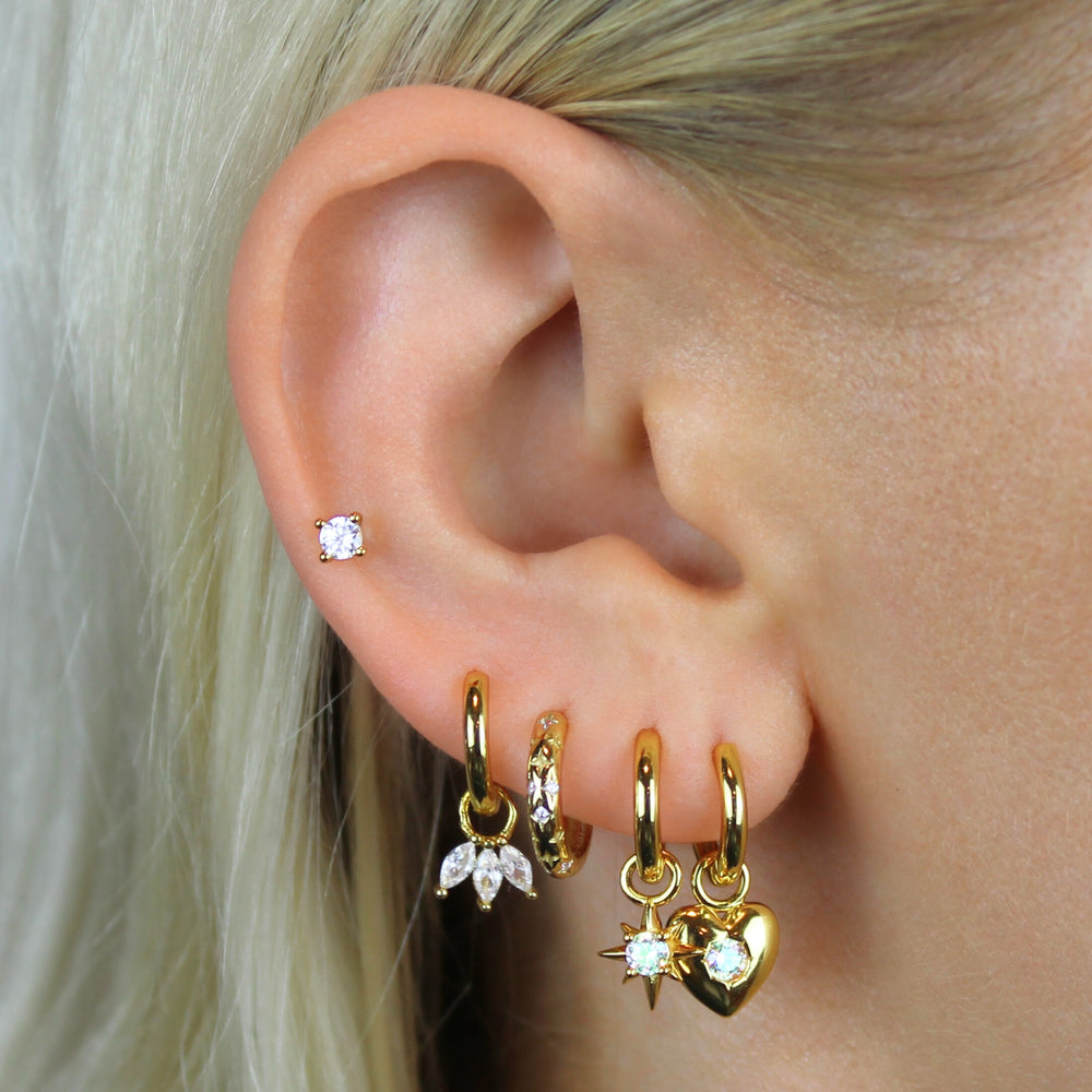 Lover Hoop Earrings - Lucky Eleven Jewellery