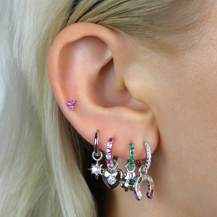 Lucky Clover Hoop Earrings - Lucky Eleven Jewellery
