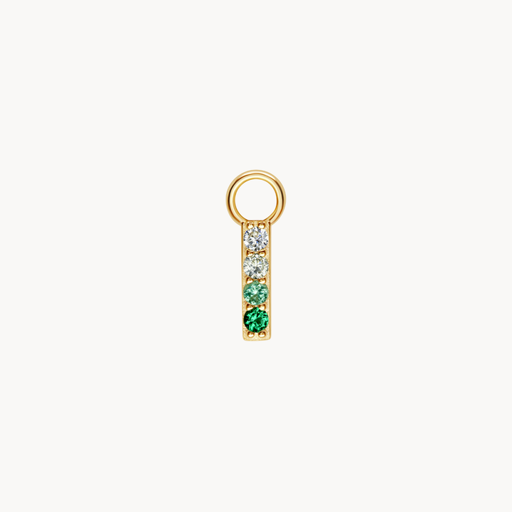 Ombre Green Earring Charm