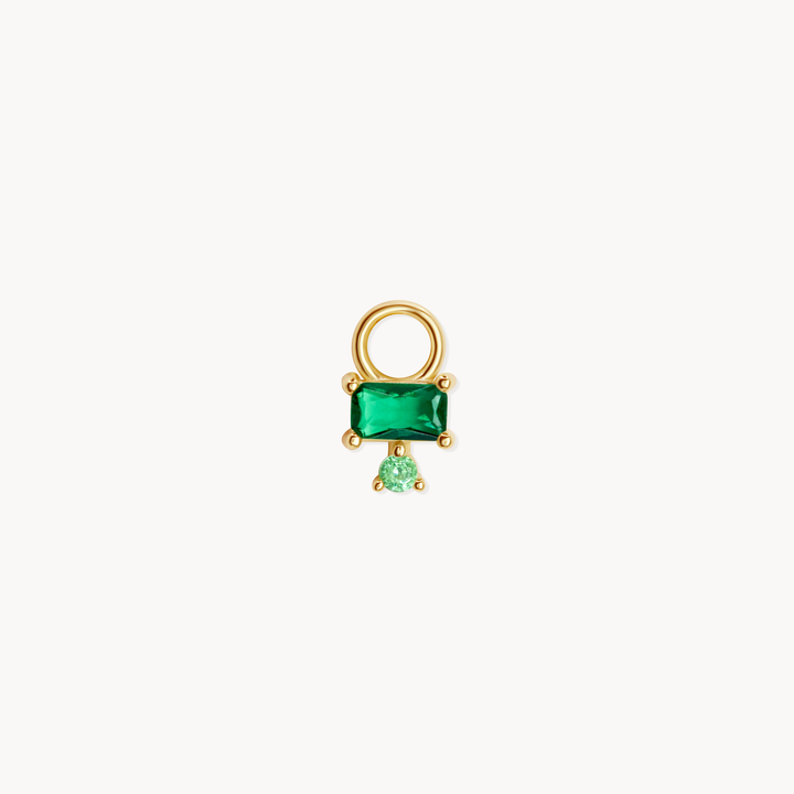 Green Crystal Earring Charm