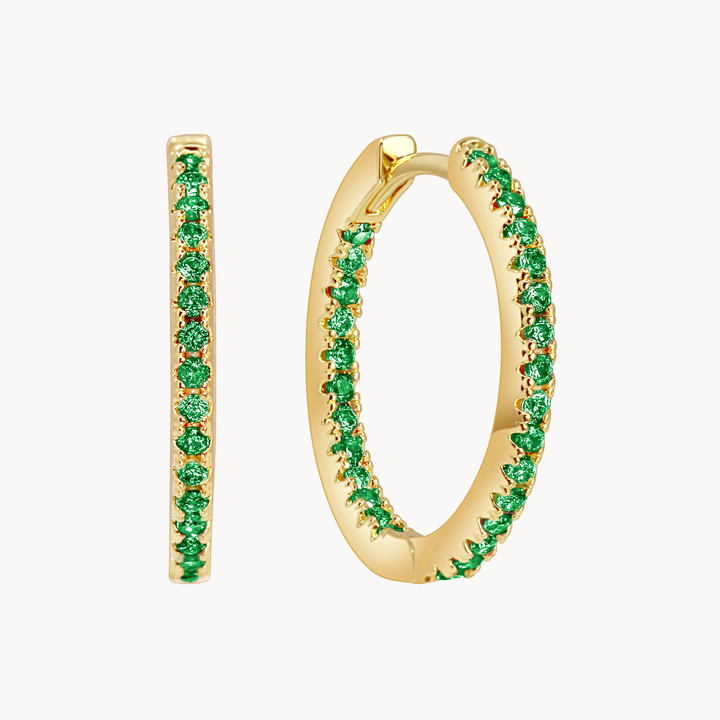 Sofia Green Hoops