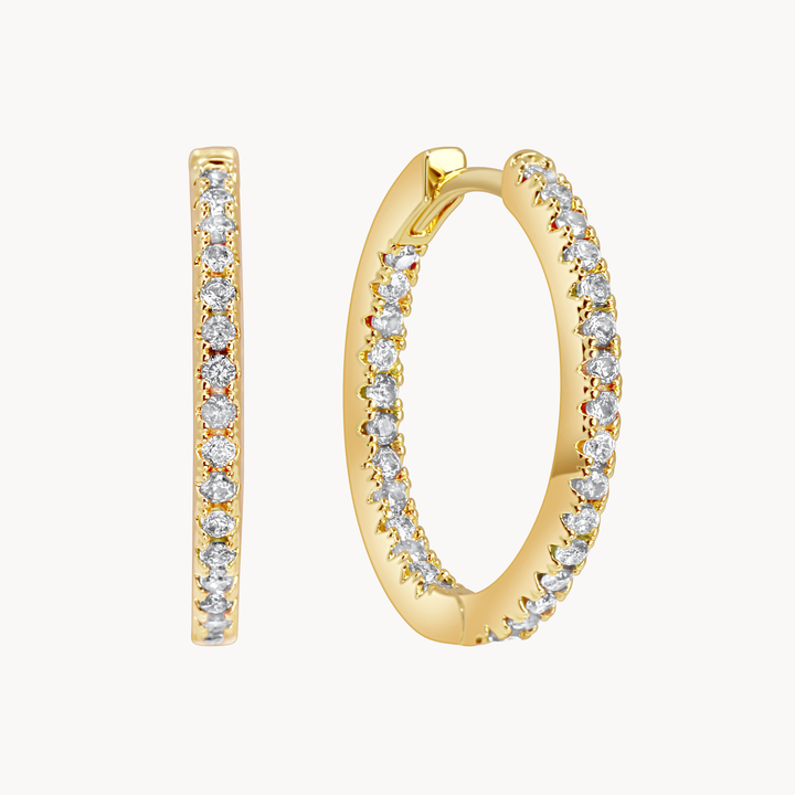 Sofia Crystal Hoops