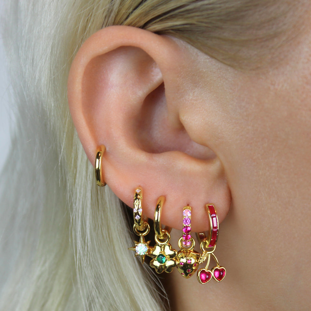 Lucky Clover Hoop Earrings - Lucky Eleven Jewellery