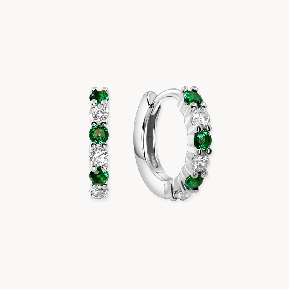 Emerald Daze Hoops - Lucky Eleven Jewellery