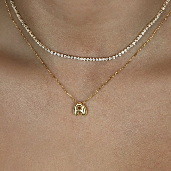 Tennis Chain Necklace - Lucky Eleven Jewellery