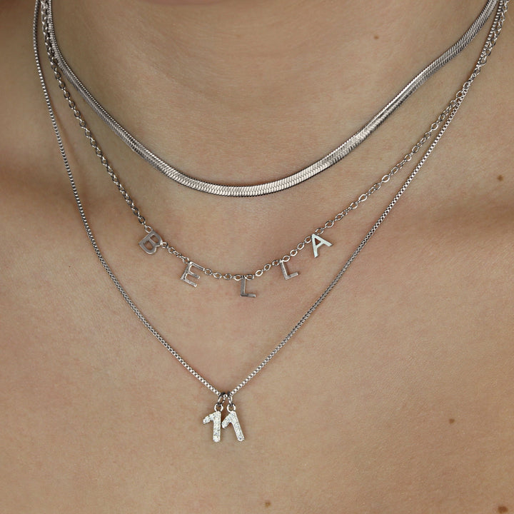Herringbone Chain Necklace - Lucky Eleven Jewellery