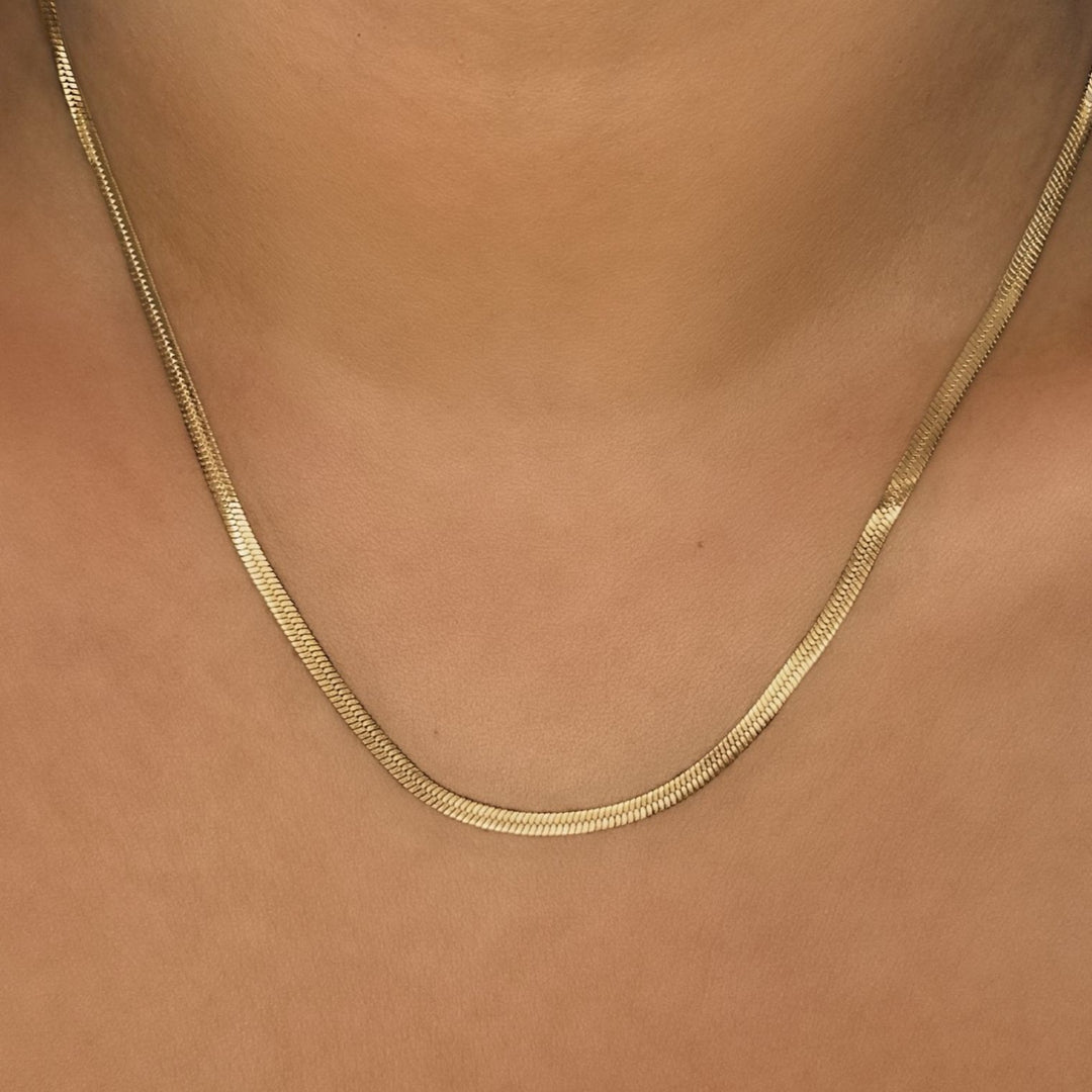Herringbone Chain Necklace - Lucky Eleven Jewellery