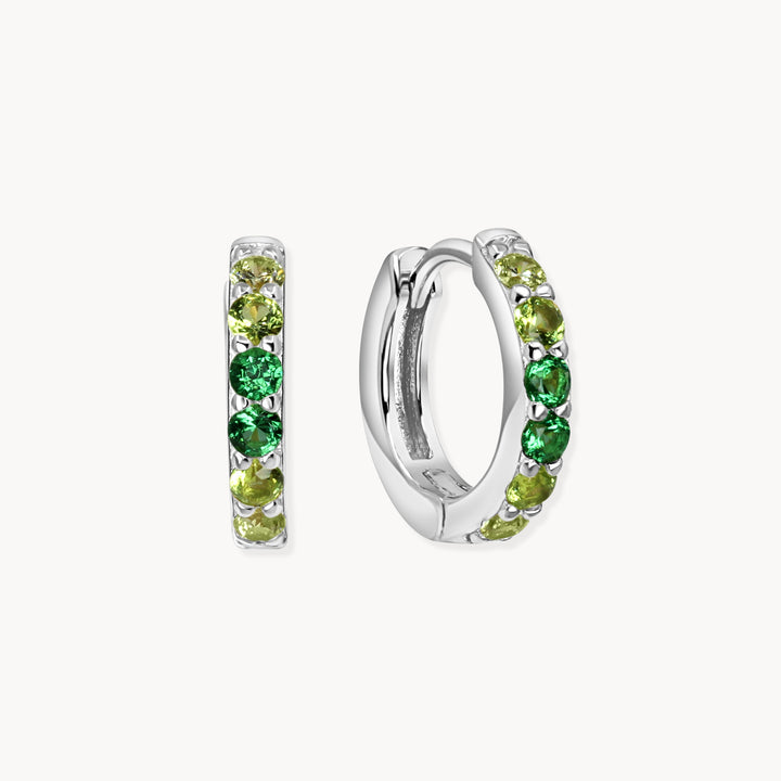 Green Ombre Hoops - Lucky Eleven Jewellery