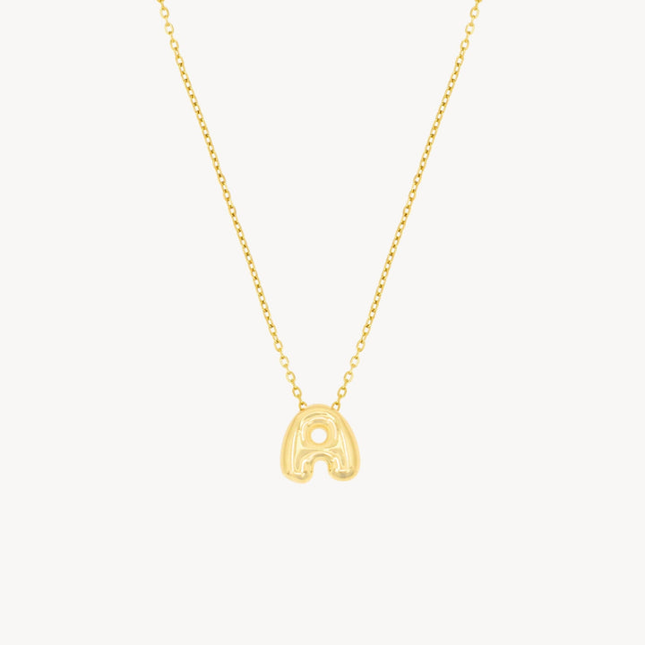 Mini Bubble Gold Initial Necklace - Lucky Eleven Jewellery