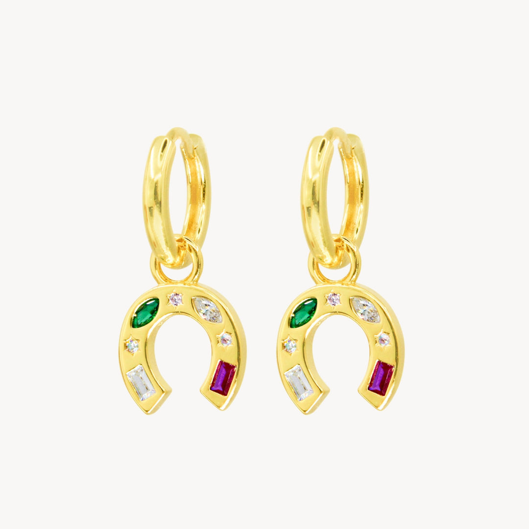 Lucky Horseshoe Hoop Earrings - Lucky Eleven Jewellery