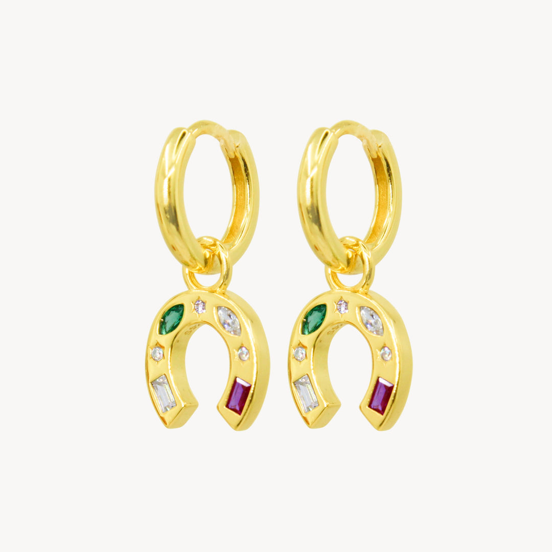 Lucky Horseshoe Hoop Earrings - Lucky Eleven Jewellery
