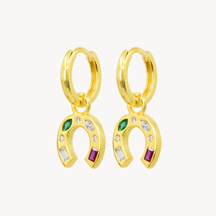 Lucky Horseshoe Hoop Earrings - Lucky Eleven Jewellery