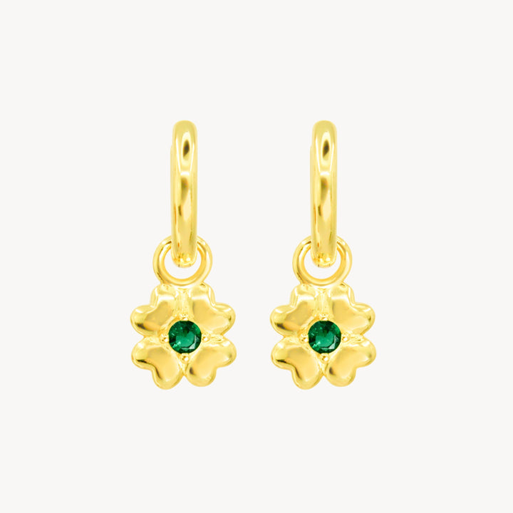 Lucky Clover Hoop Earrings - Lucky Eleven Jewellery