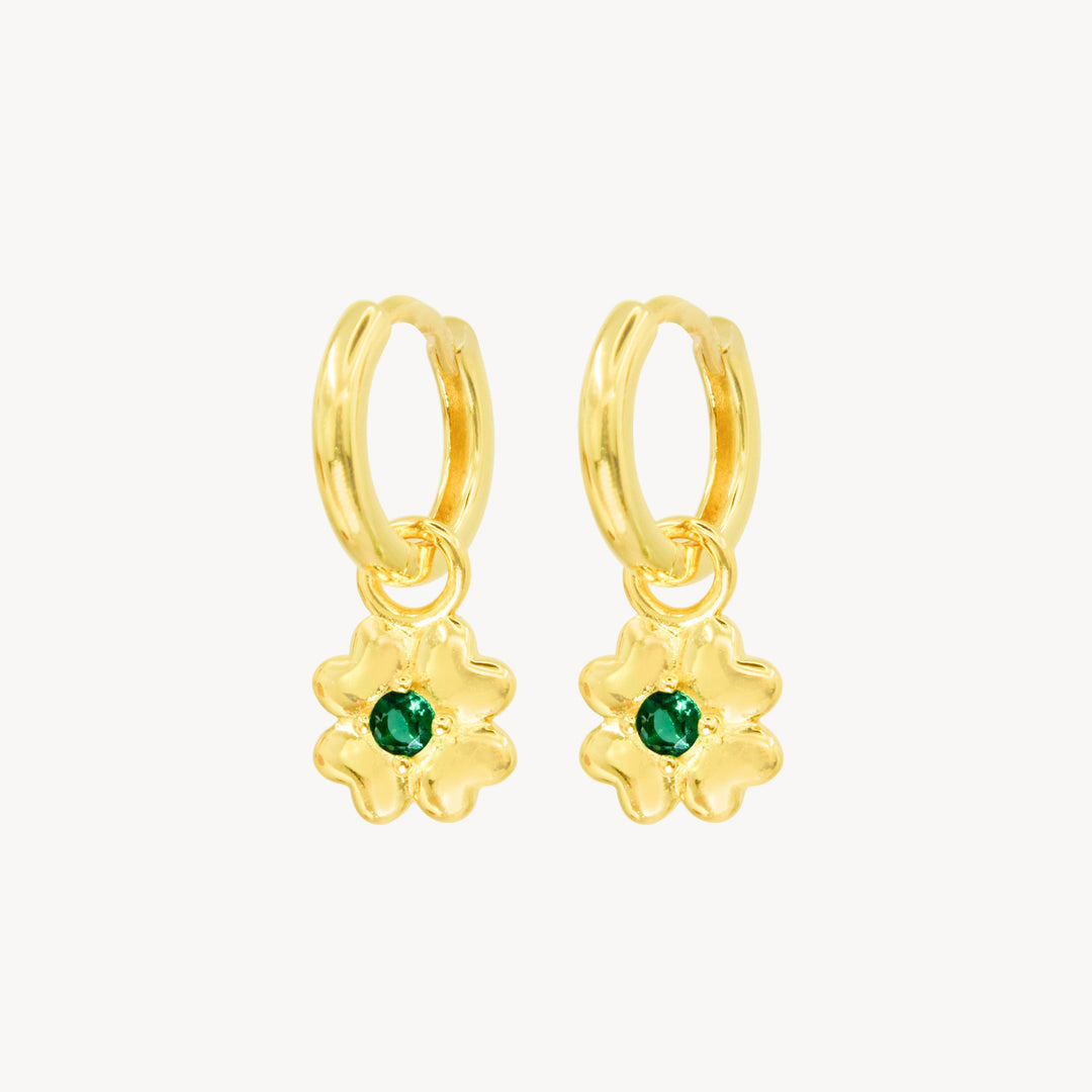 Lucky Clover Hoop Earrings - Lucky Eleven Jewellery