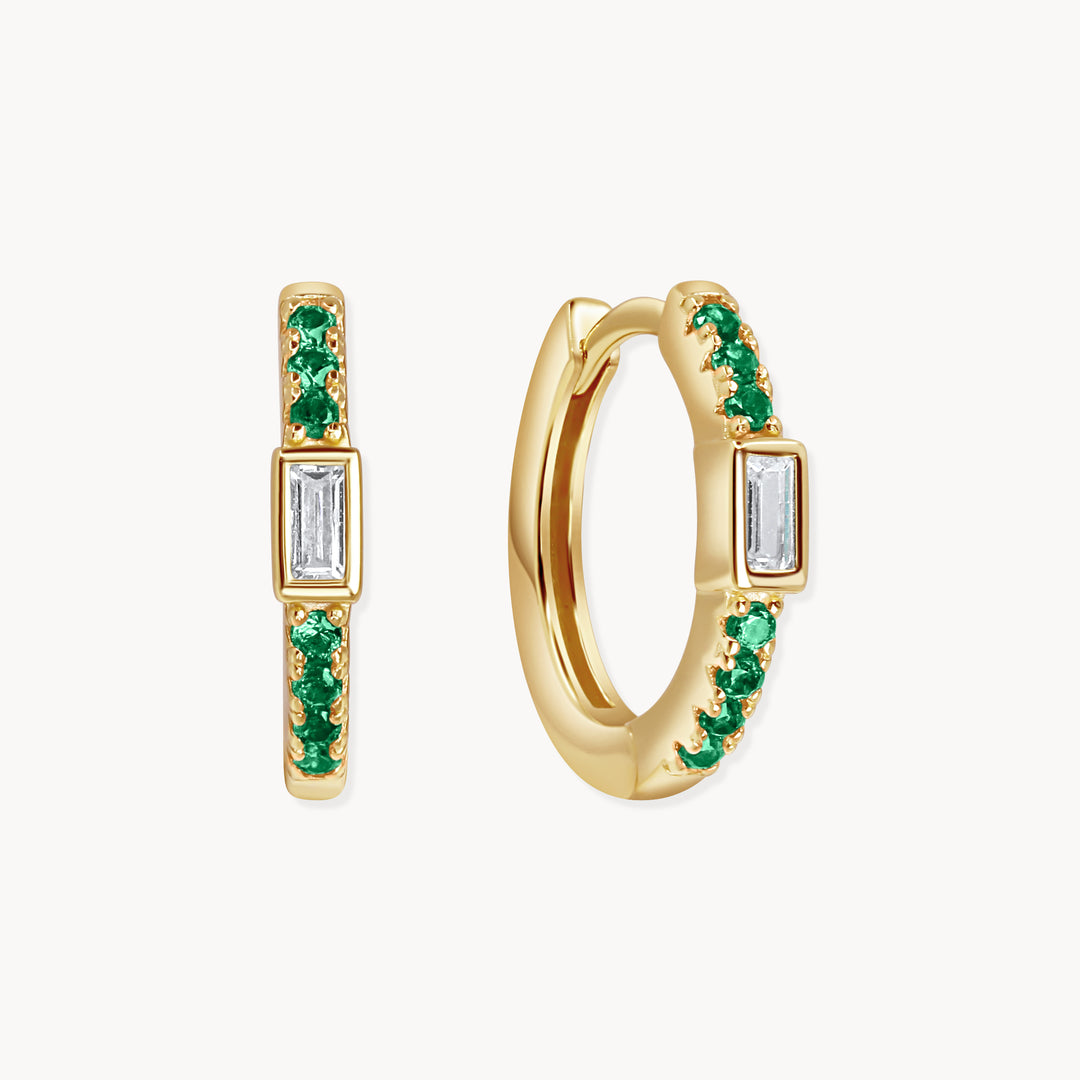 Nova Huggie Hoops - Lucky Eleven Jewellery