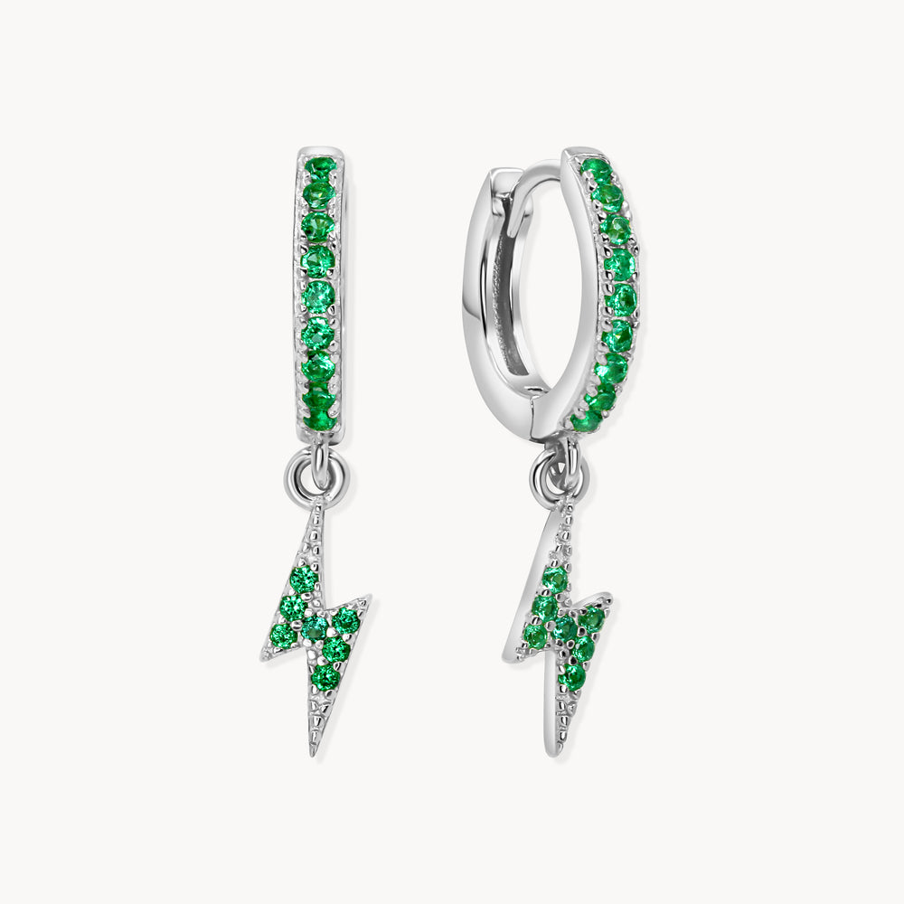 Lucky Strike Huggie Hoops - Lucky Eleven Jewellery