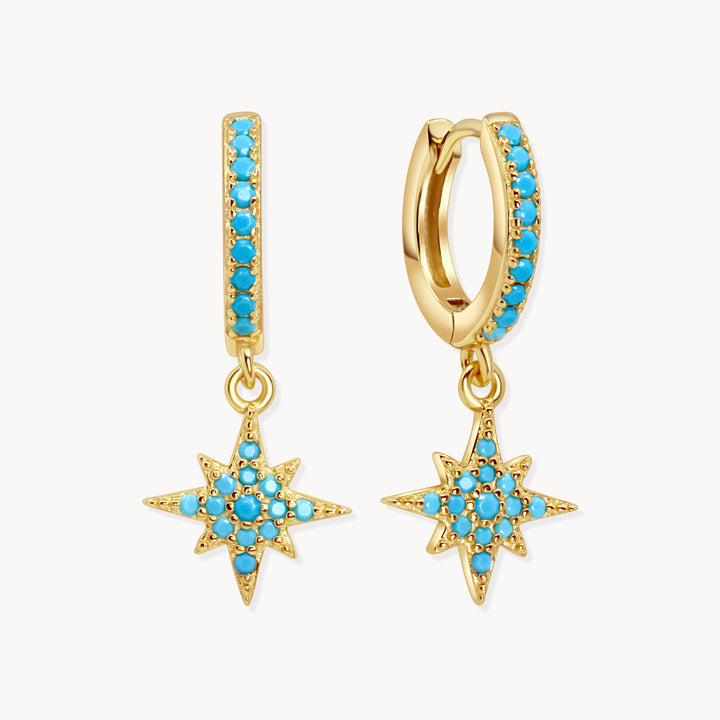 Lucky Star Huggie Hoops - Lucky Eleven Jewellery