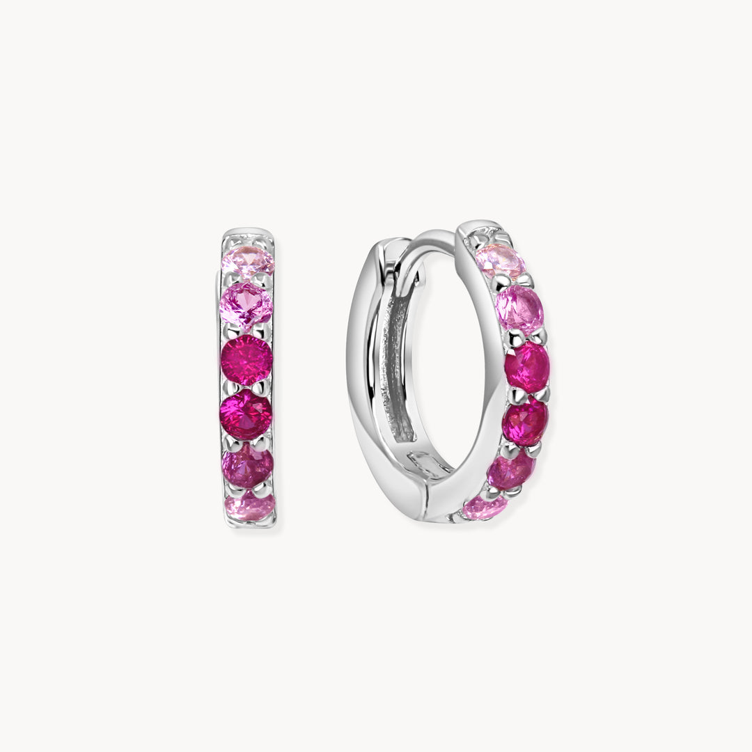 Pink Ombre Hoops