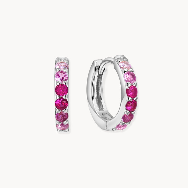 Pink Ombre Hoops