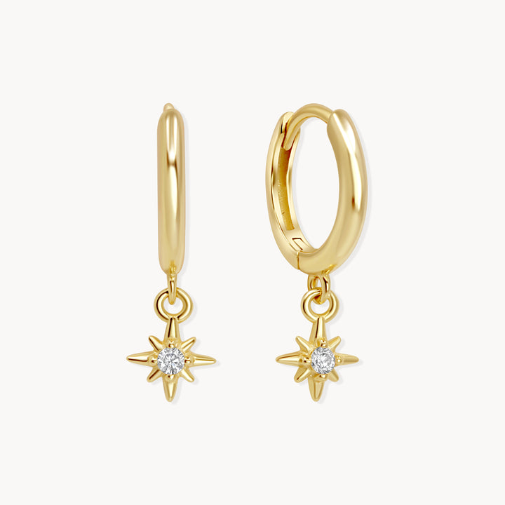 Cosmic Star Hoop Earrings