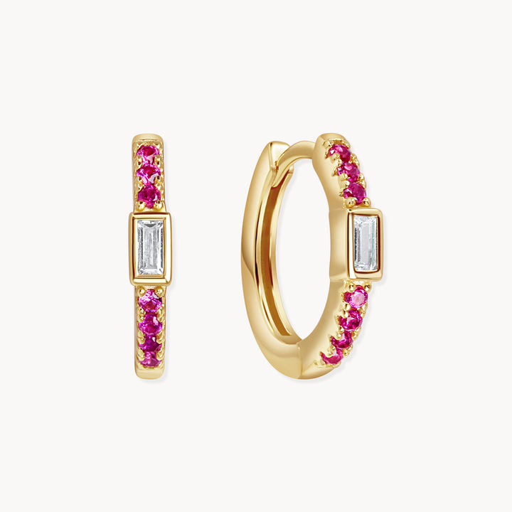 Nova Huggie Hoops - Lucky Eleven Jewellery