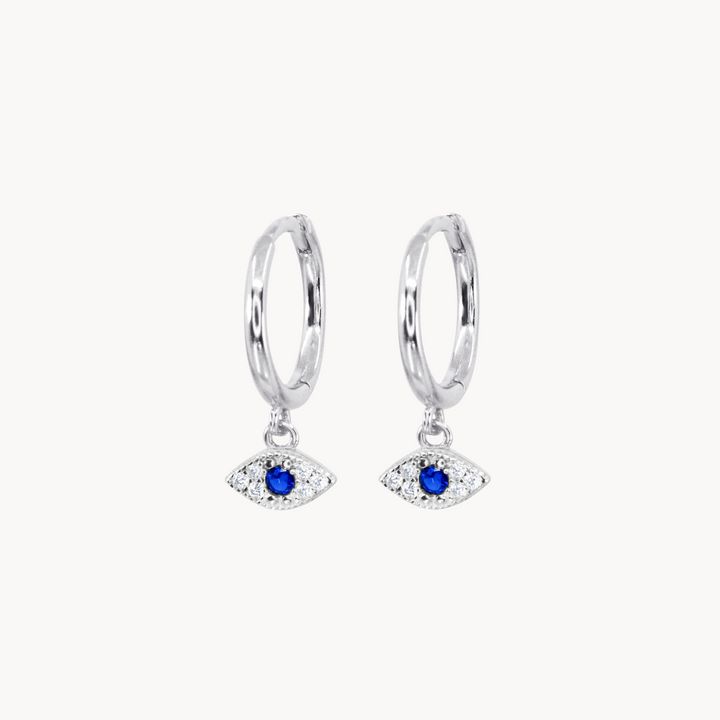 CZ Evil Eye Huggie - Lucky Eleven Jewellery