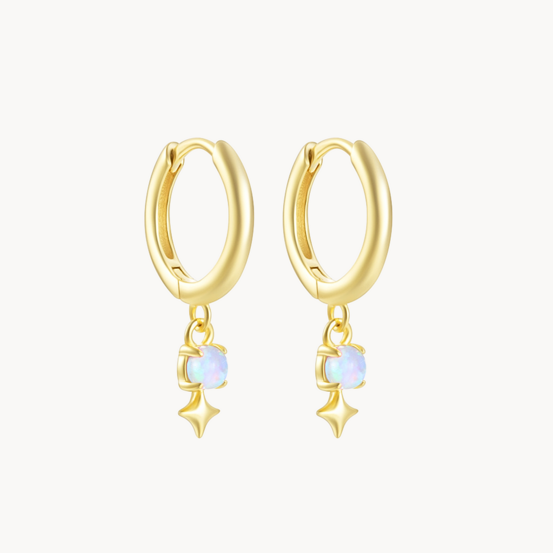 Opal Galaxy Hoops - Lucky Eleven Jewellery