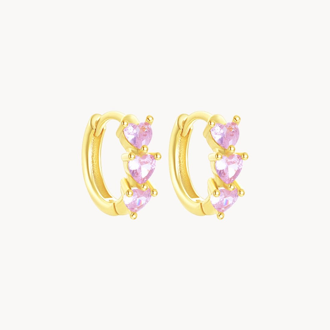 Sweetheart Hoop Earrings - Lucky Eleven Jewellery