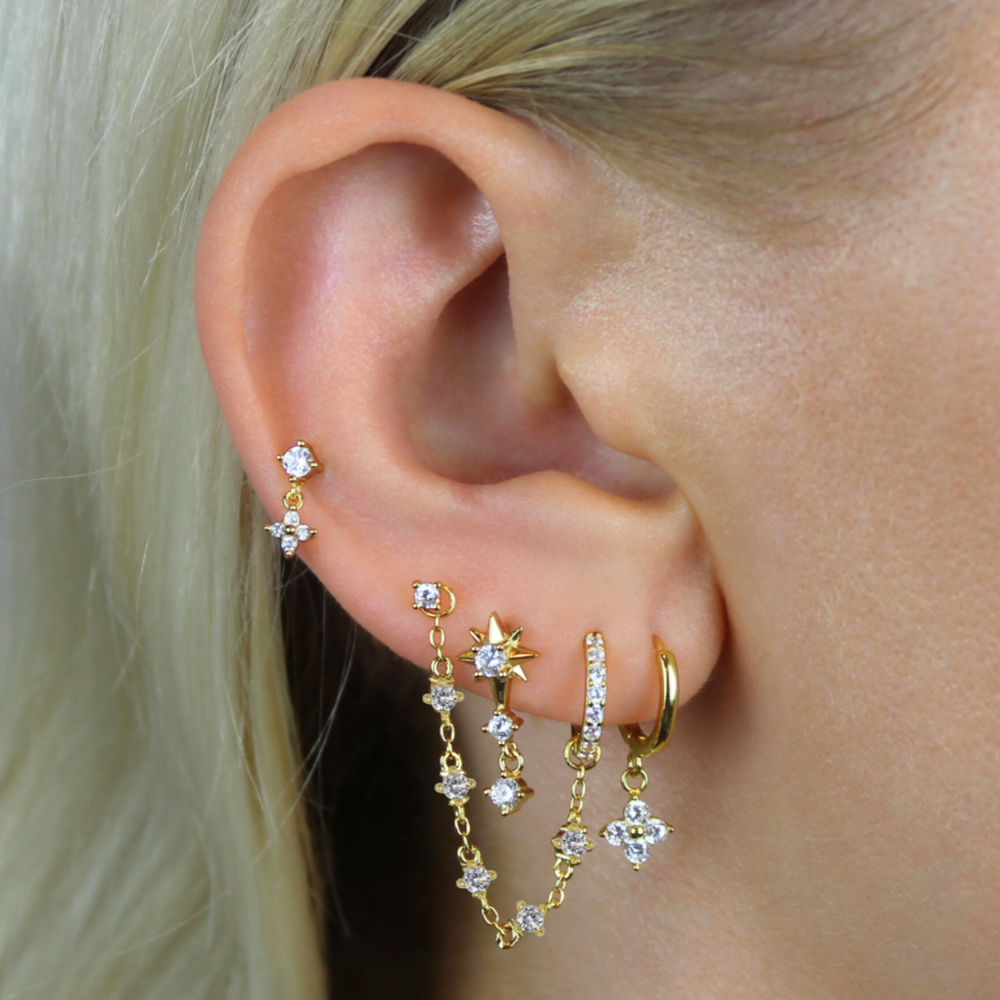 Luna Stud Earrings - Lucky Eleven Jewellery
