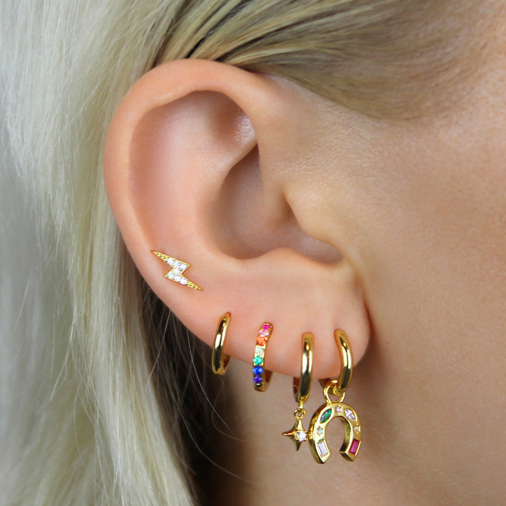 Lucky Horseshoe Hoop Earrings - Lucky Eleven Jewellery