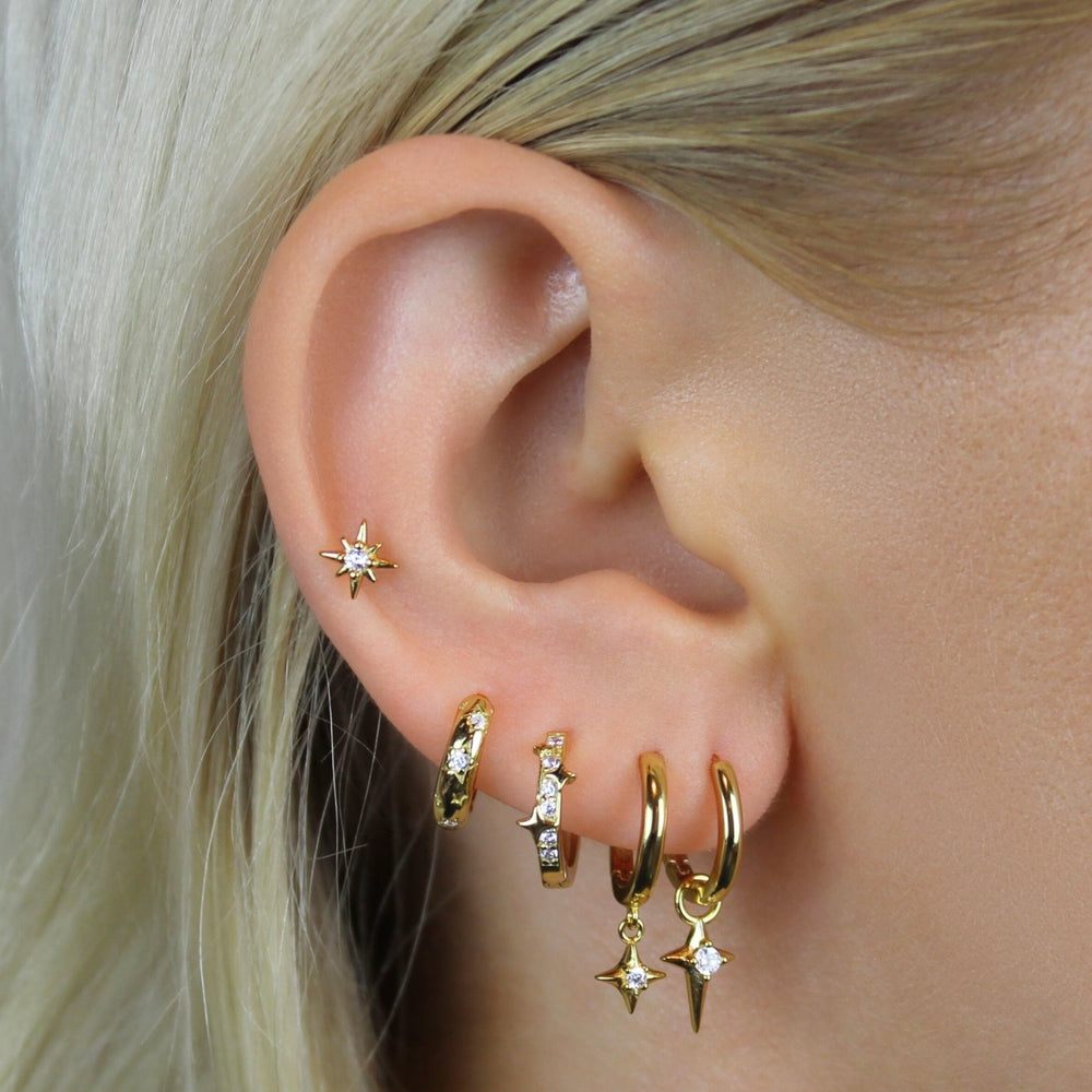 Ziggy Huggie Hoops - Lucky Eleven Jewellery