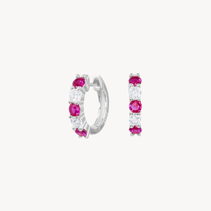 Ruby Daze Hoops - Lucky Eleven Jewellery