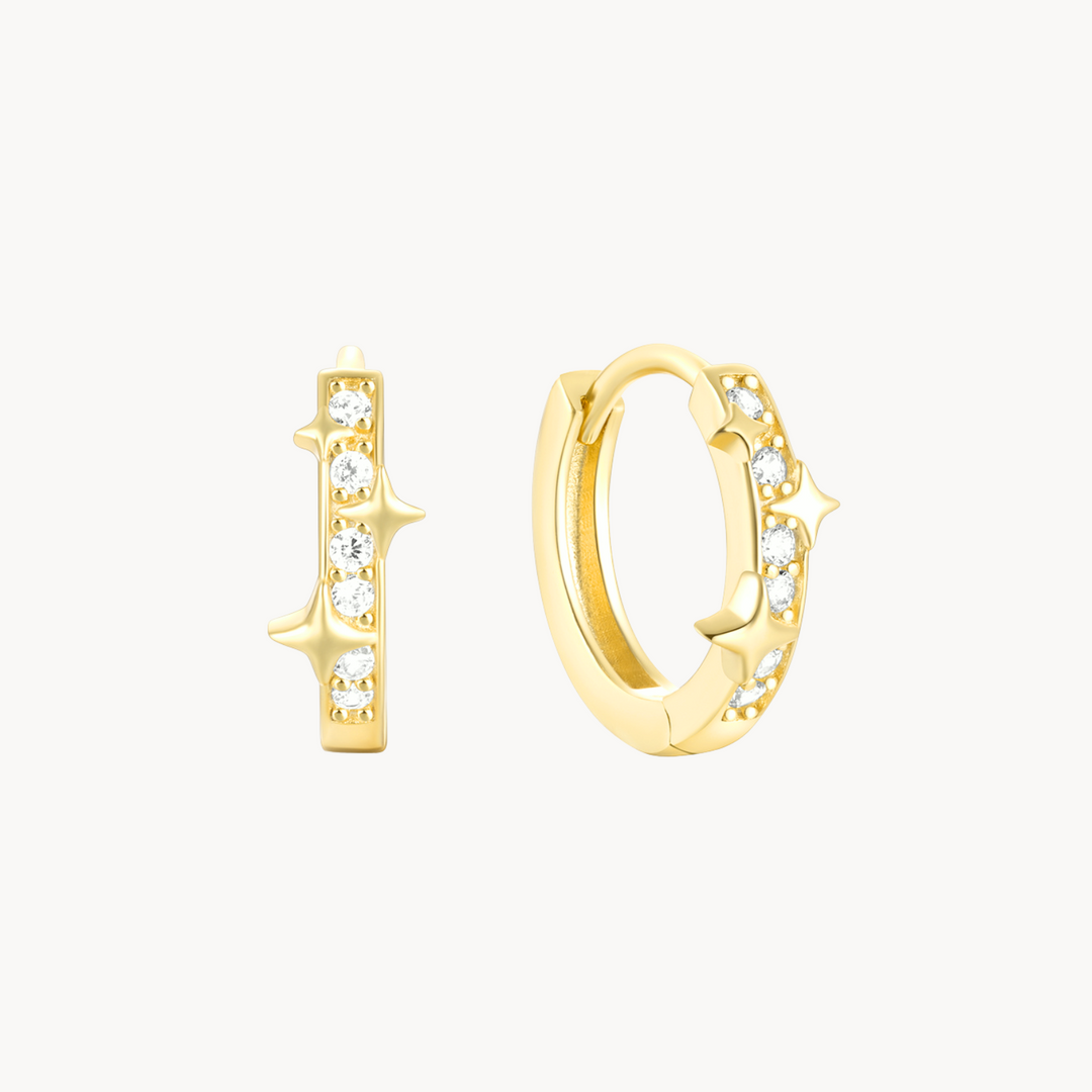 Ziggy Huggie Hoops - Lucky Eleven Jewellery
