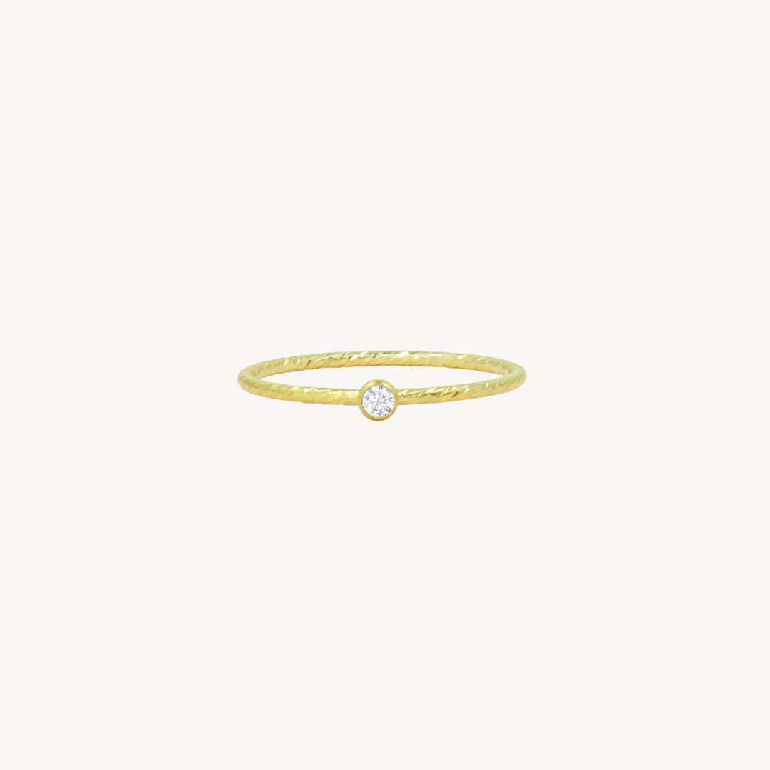 14k Gold Filled Birthstone Stacking Rings - Lucky Eleven Jewellery