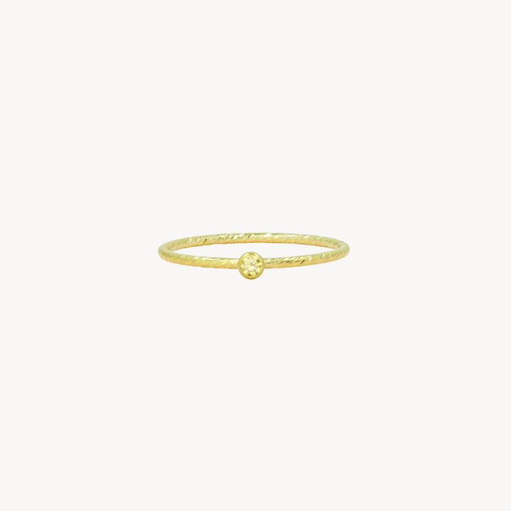 14k Gold Filled Birthstone Stacking Rings - Lucky Eleven Jewellery