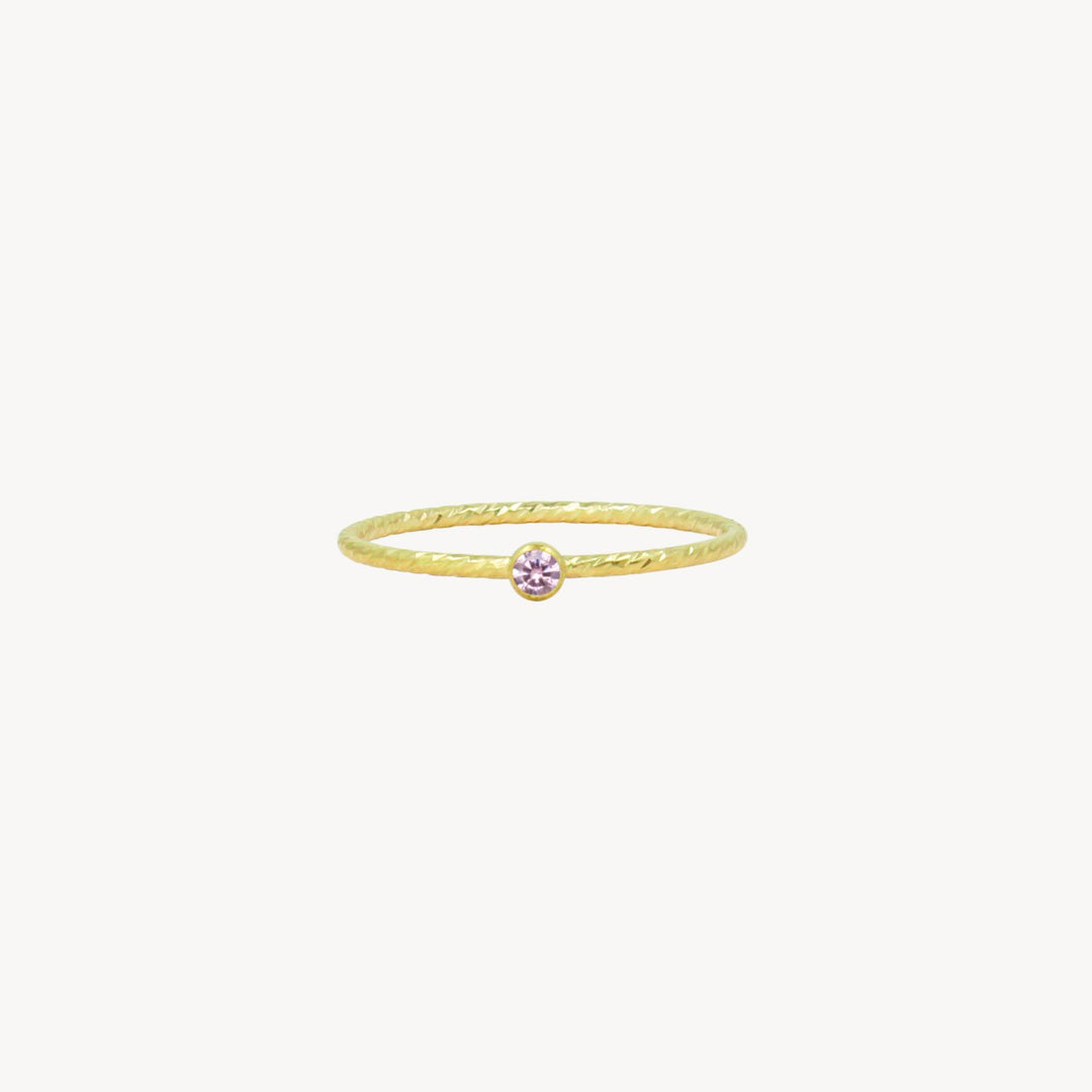 14k Gold Filled Birthstone Stacking Rings - Lucky Eleven Jewellery