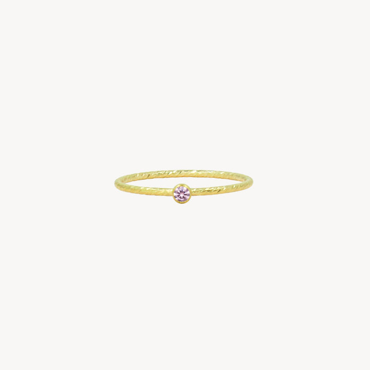 14k Gold Filled Birthstone Stacking Rings - Lucky Eleven Jewellery