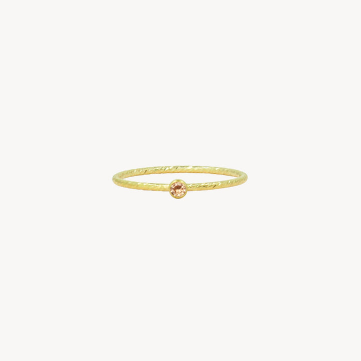 14k Gold Filled Birthstone Stacking Rings - Lucky Eleven Jewellery