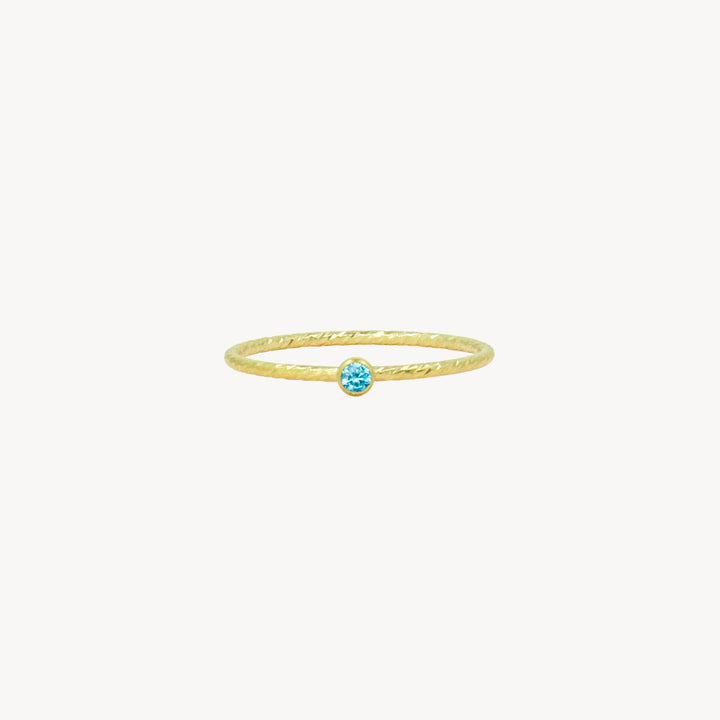 14k Gold Filled Birthstone Stacking Rings - Lucky Eleven Jewellery