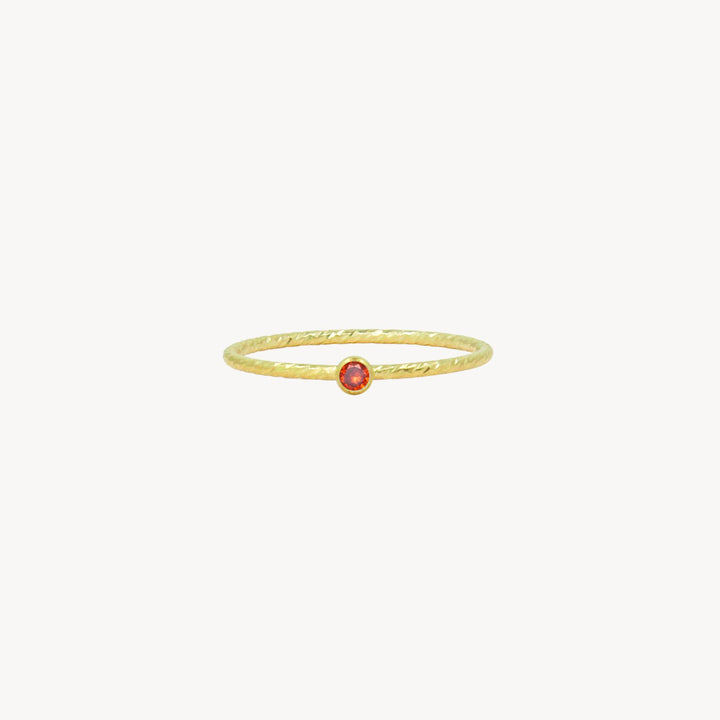 14k Gold Filled Birthstone Stacking Rings - Lucky Eleven Jewellery